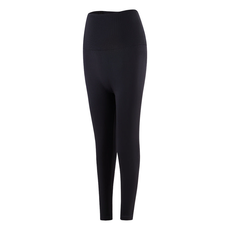High Waisted Black Yoga Pants – Women’s Nylon Slim Fit Trousers for Fitness and Everyday Wear