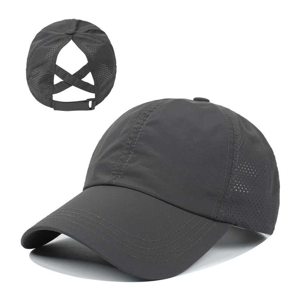 Women’s Ponytail Baseball Cap – Breathable Outdoor Sports Hat