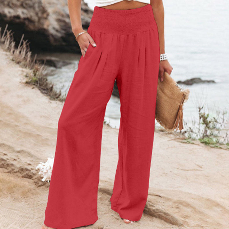 Women's Relaxed Sauna Leggings Cotton Linen Thermal Pants
