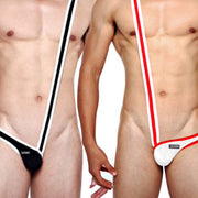 Men’s One-Piece Underwear – Side-Opening Suspender Undergarment