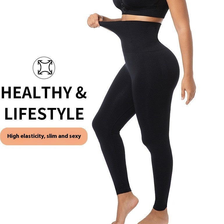 High Waisted Black Yoga Pants – Women’s Nylon Slim Fit Trousers for Fitness and Everyday Wear