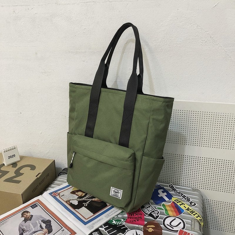 Men's Oxford Cloth Tote Bag Large Capacity Shoulder Bag