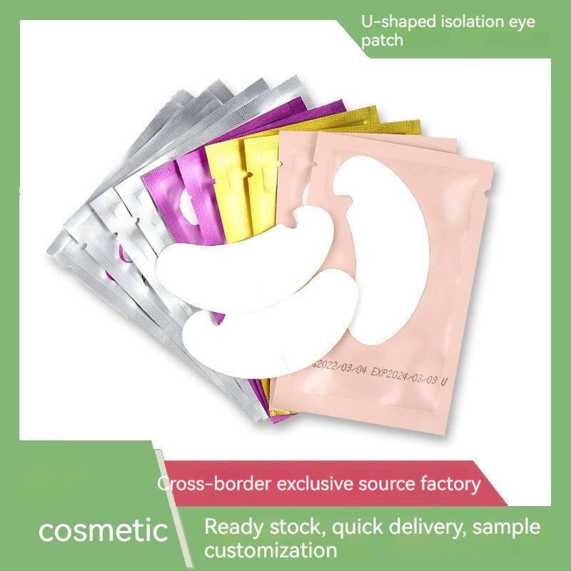 Colorful Eyelash Patches – Gold, Pink, Purple & Fox Shades, 1 Box