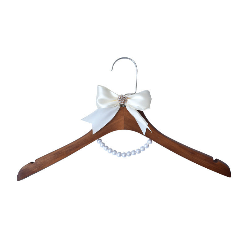 Wedding Hanger High-grade Solid Wood Hanger Bow