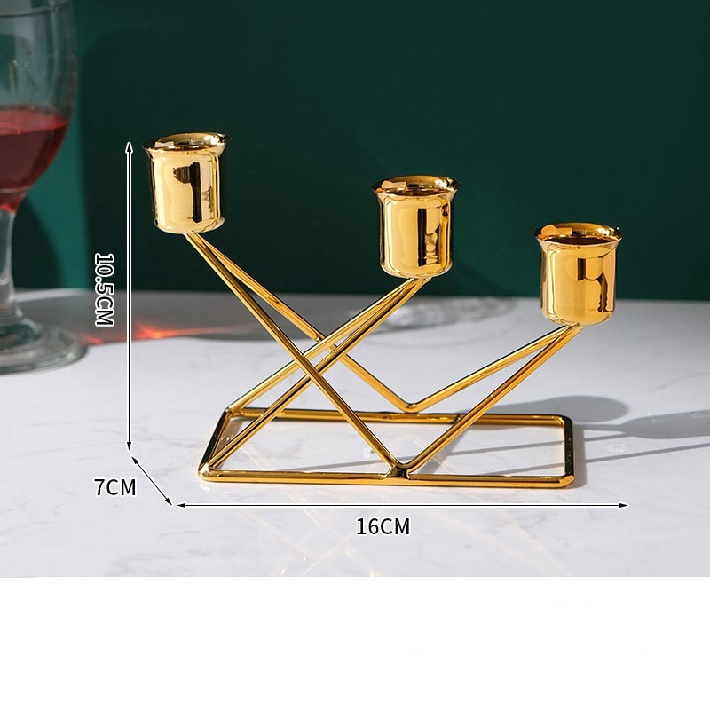 Candlelight Dinner Props Iron Art Candle Holder Ornaments Household