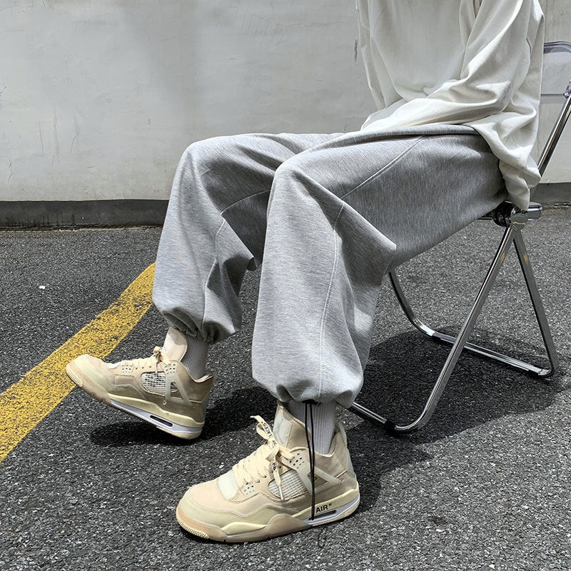 Men’s Ninth-Length Loose Sweatpants – Spring & Autumn
