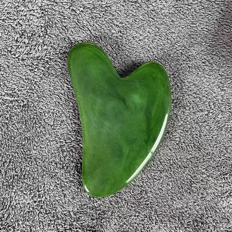 Resin Beeswax Gua Sha Tool – Heart-Shaped Facial Scraping Sheet