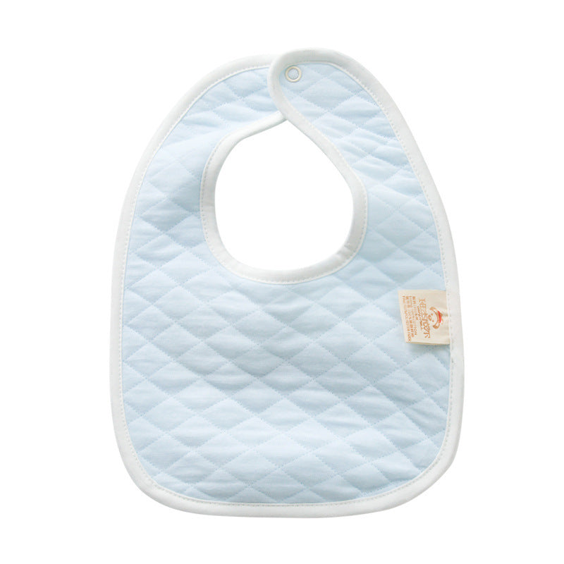 Double-Layer Cotton Baby Bib – Thickened & Soft for Newborn Feeding