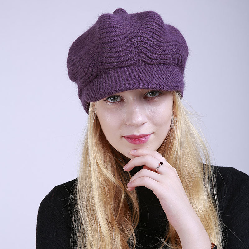 Fleece Fashion Warm Ladies Knitted Hat