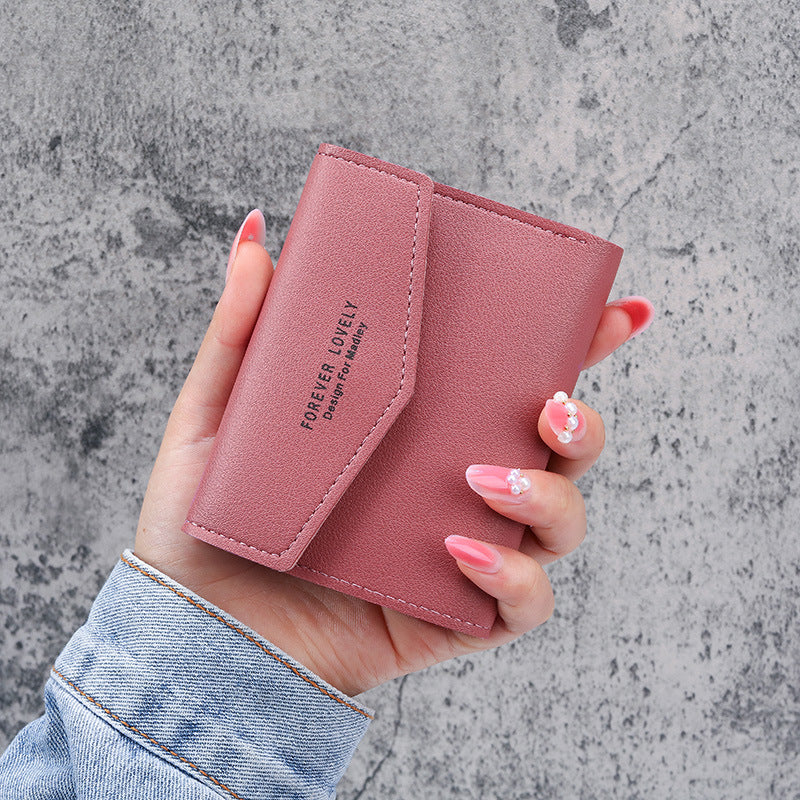 Slim PU Leather Card Holder Wallet Unisex Solid Color