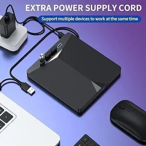 7-in-1 External USB 3.0 DVD/CD RW Writer & Reader – Laptop & PC