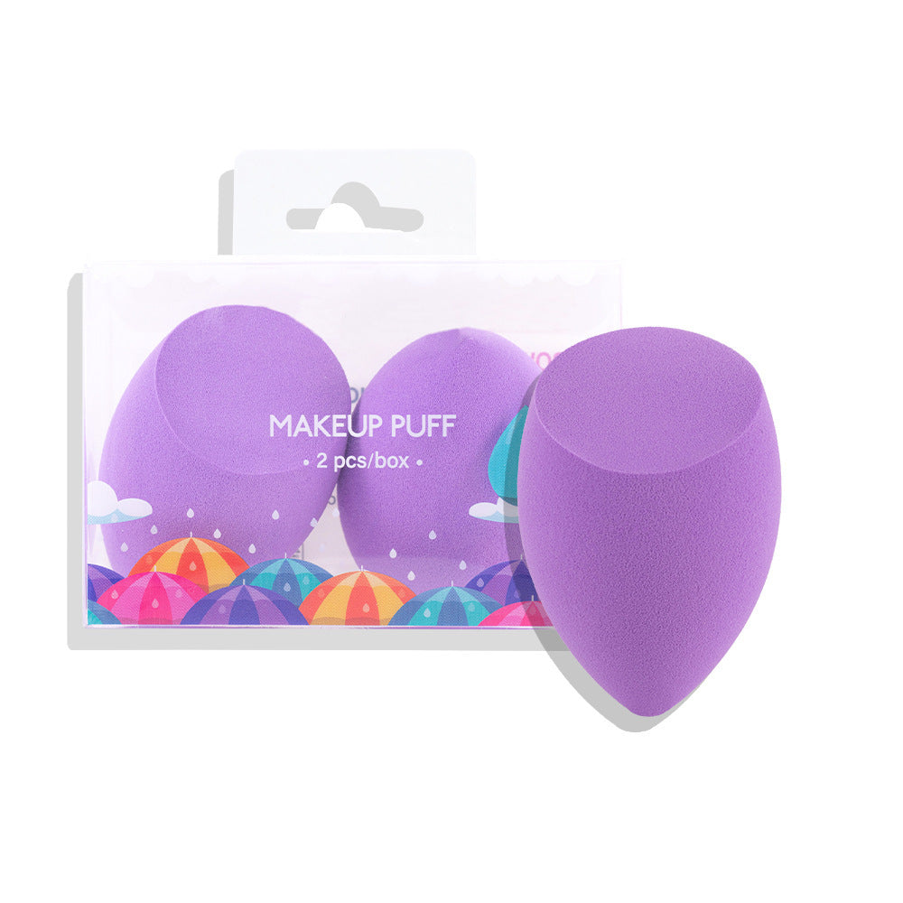 2-Pack Cosmetic Beauty Eggs – Drop & Pear-Shaped Makeup Sponges