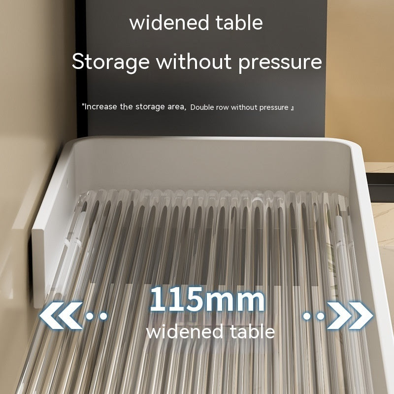 Bathroom Storage Rack Bathroom Toilet Acrylic Face Washing Washstand Towel White Punch-free