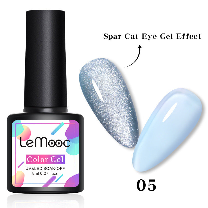 Smoothie Light Moonstone Nail Polish Glue Snow Light Wide Cat Eye Glue