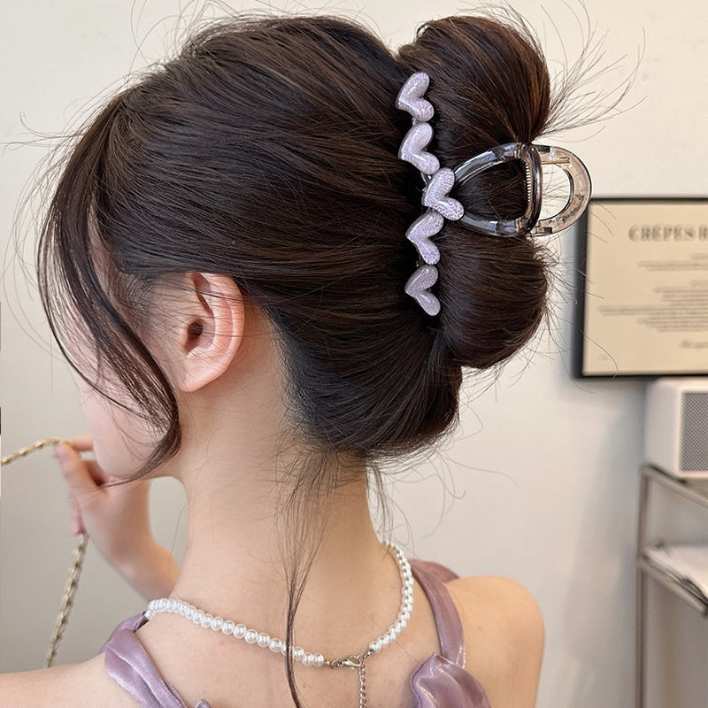 Simple Clip Headdress Back Head Updo