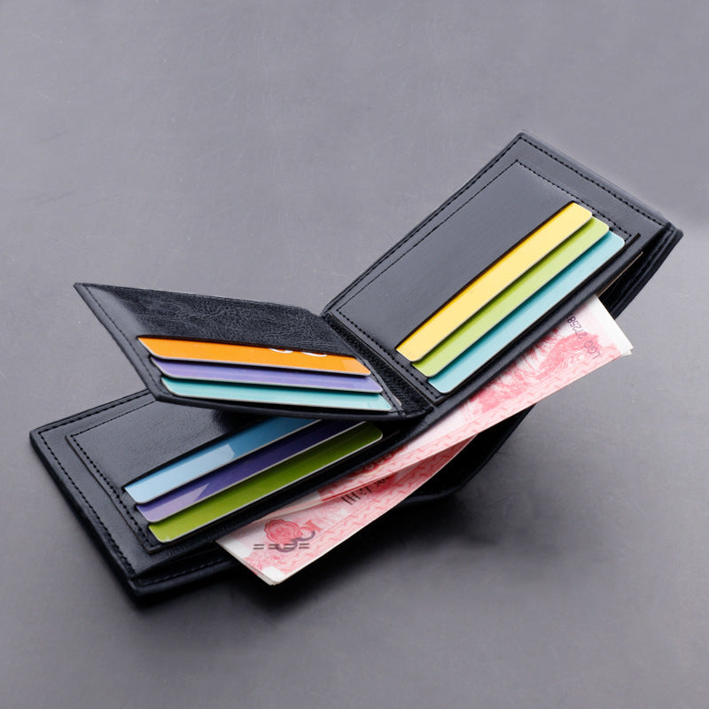 Unisex PU Leather Premium Slim Card Wallet Solid Color