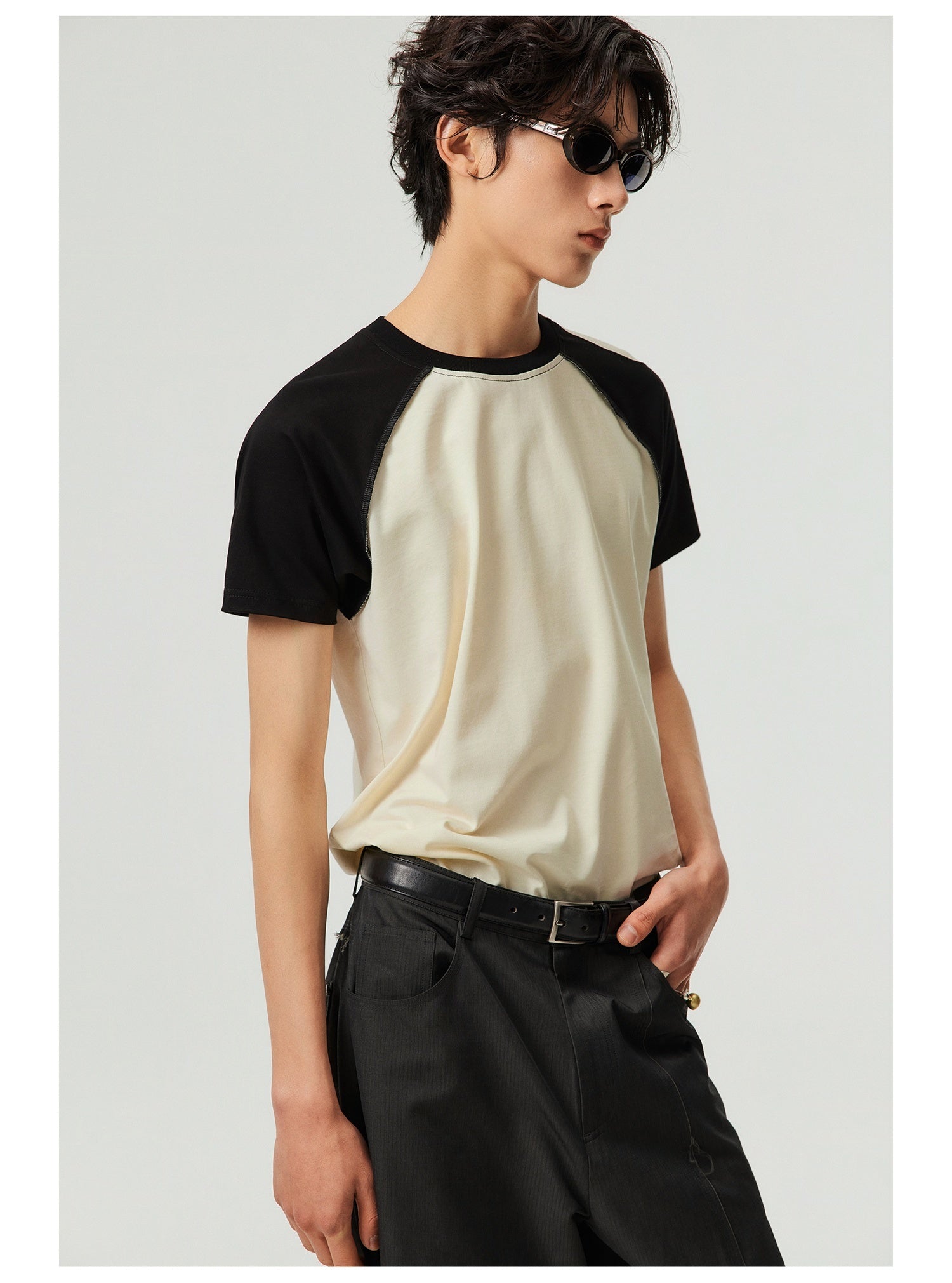 Unisex Slim Fit Cultural Cotton T Shirt Raglan Sleeves