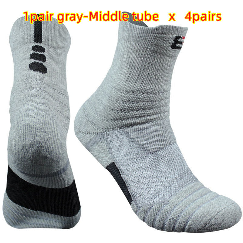 Pure Color Cotton Blend Socks