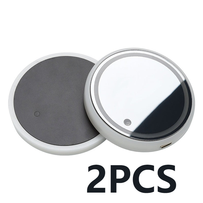 Colorful LED Cup Holder Light-Up Coaster, Solar and USB Charging, Non-Slip Ambient Light for Cars