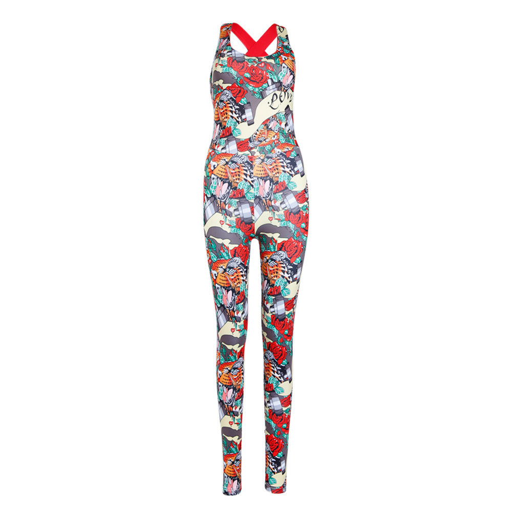 Women's Printed One-Piece Yoga Suit – Flex in Style