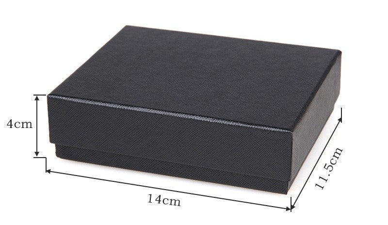Slim Leather Card Holder For Men Plain Pattern Anti Theft