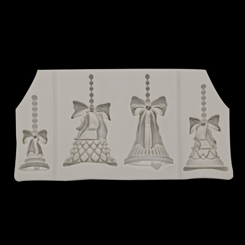 DIY Baking Jingling Bell Silicone Mold Festive Bell Cake Decoration Bell Epoxy Jewelry Decoration Clay