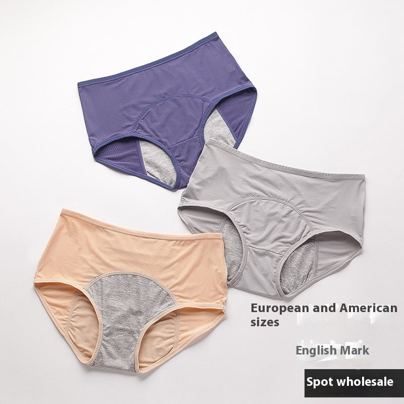 Women’s Breathable Mesh Period Underwear – Front & Back Leak-Proof