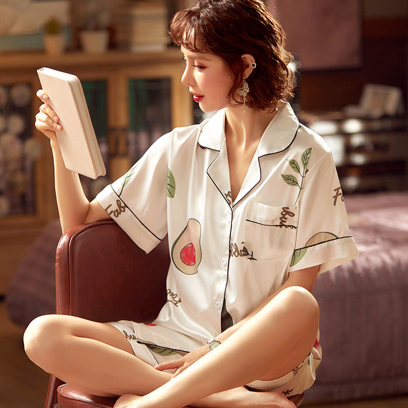 Short-sleeved Shorts Suit Thin Loose Breathable Loungewear