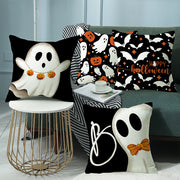 Halloween Printed Linen Pillowcase