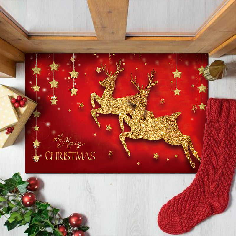 Christmas Theme Carpet Cartoon Decoration Bathroom Floor Mat