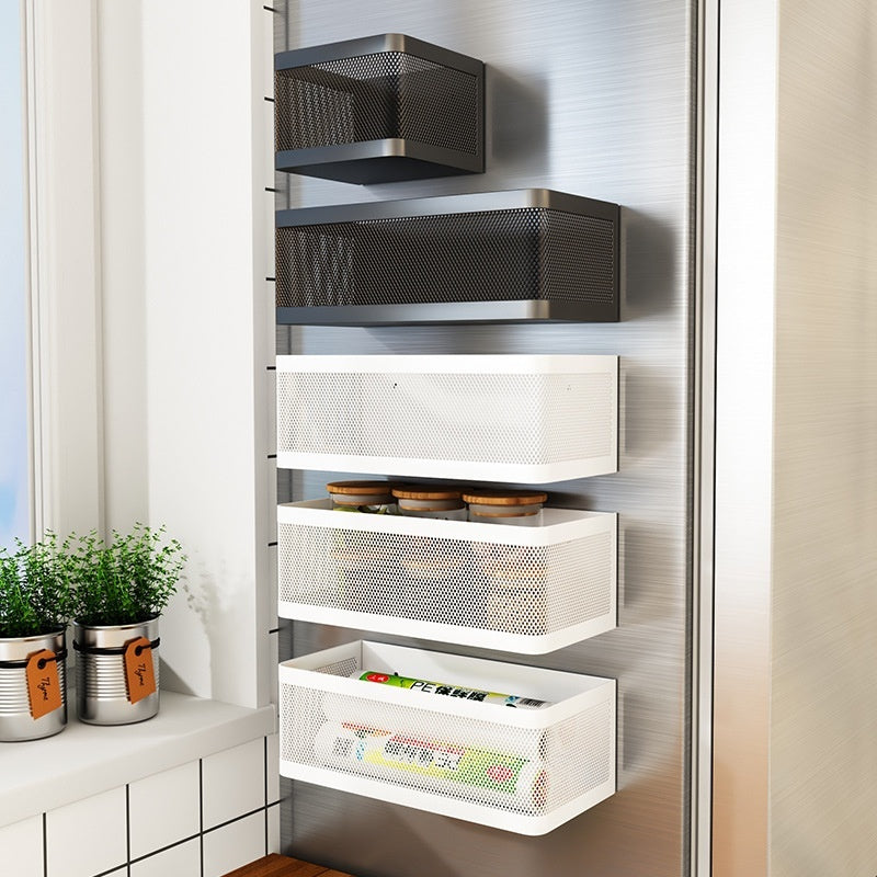 Kitchen Refrigerator Side Magnetic Storage Hanging Basket