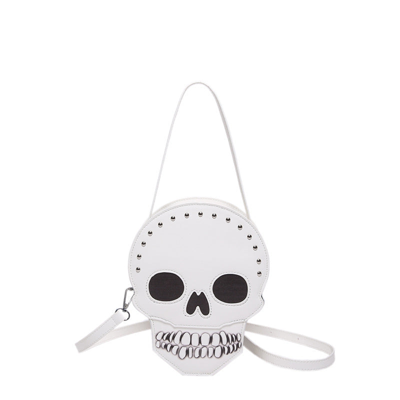 Halloween Skull Crossbody Bag – Cute and Creative Shoulder Messenger Purse for Women and Girls
