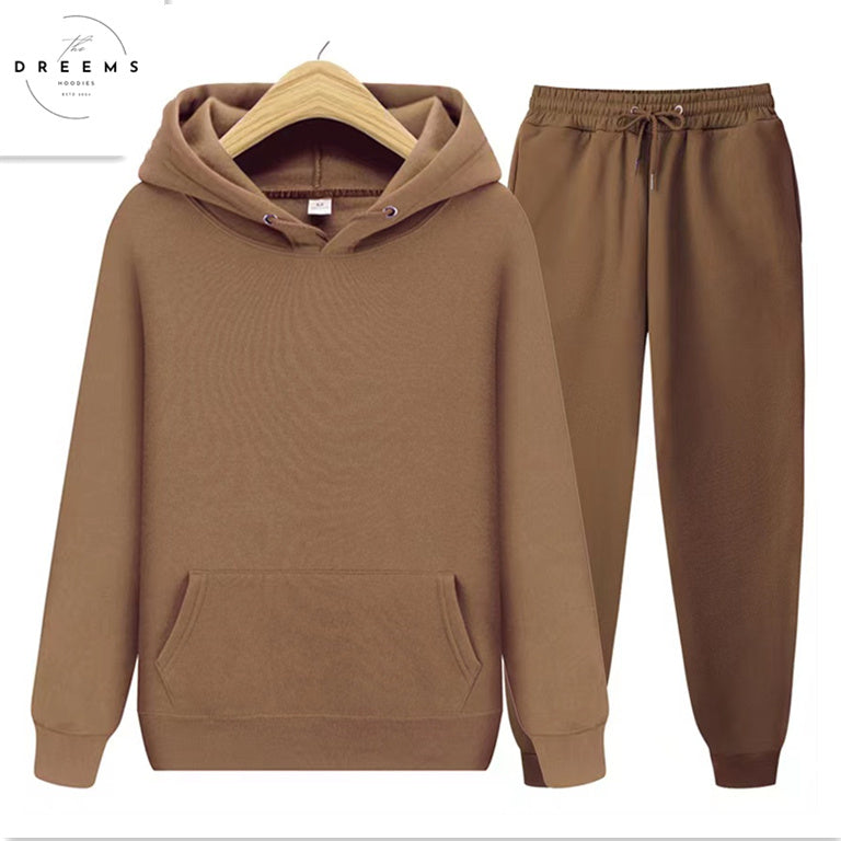 Men's Casual European Style Size Blank Solid Color Set