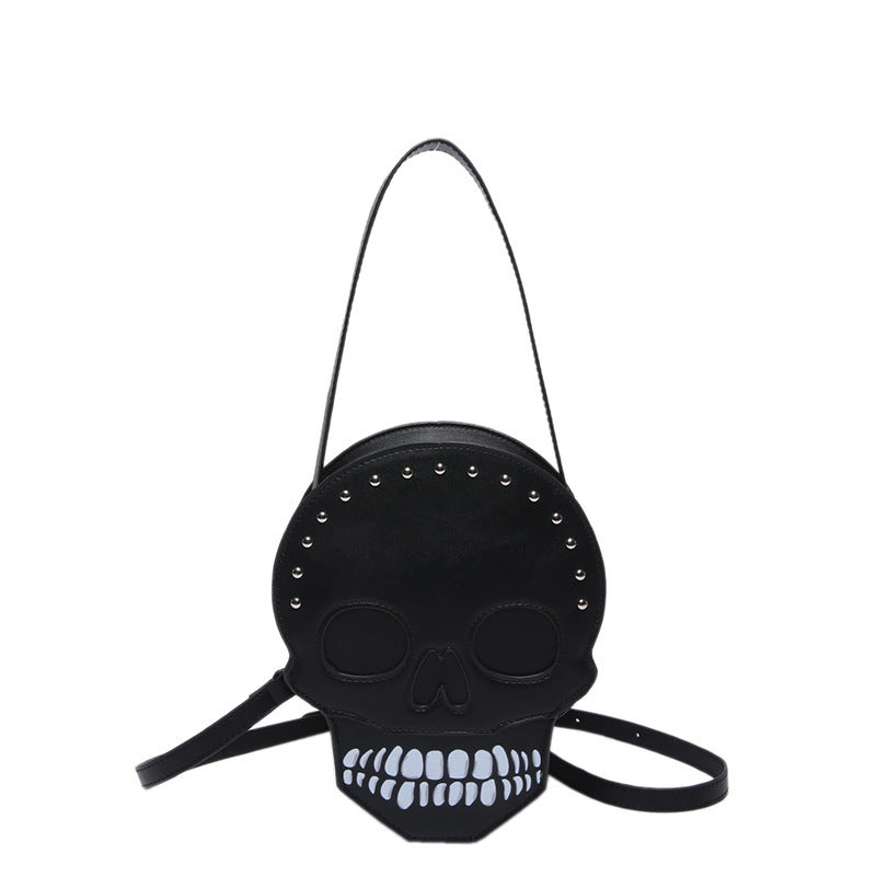 Halloween Skull Crossbody Bag – Cute and Creative Shoulder Messenger Purse for Women and Girls