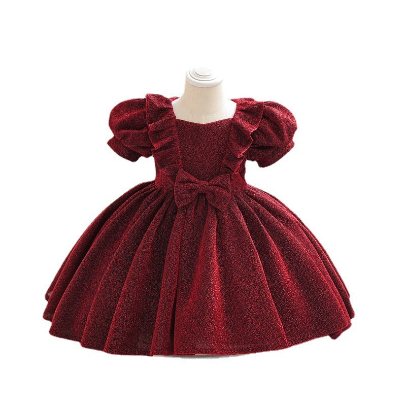 Baby Dress For One Year Old Children's Princess Dress Western Style Puffy