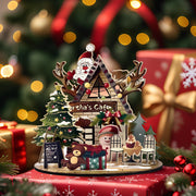 Creative Christmas Painted Wooden Assembled Ornaments