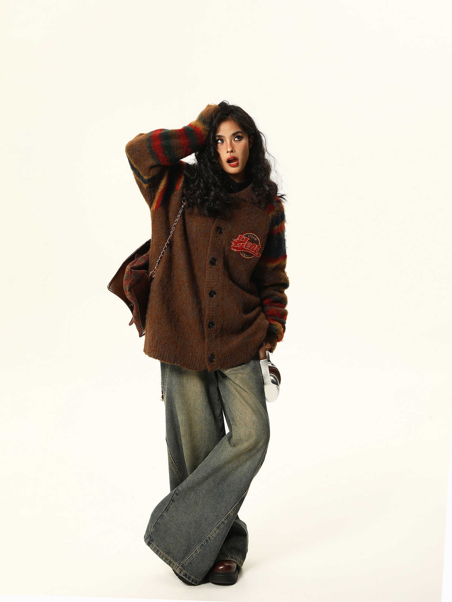 Retro Maillard Atmosphere Lazy Sweater Women