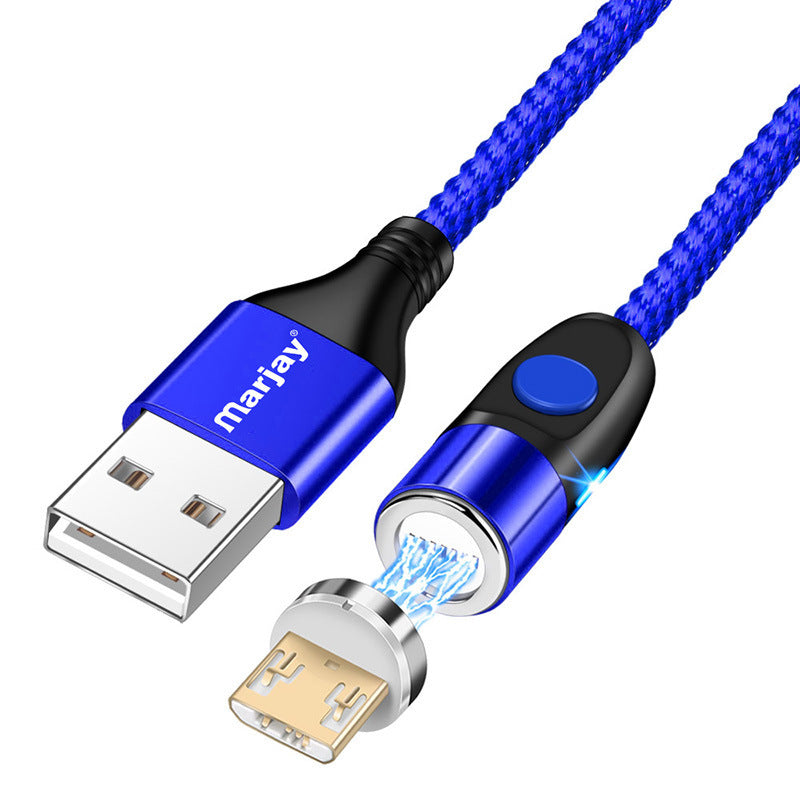 Magnetic Fast Charging Mobile Phone Data Cable Three In One