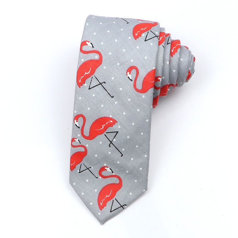 Cartoon Print Cotton Bow Tie – Casual Style