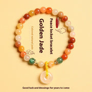 Natural Jinsi Jade Safety Buckle Bracelet