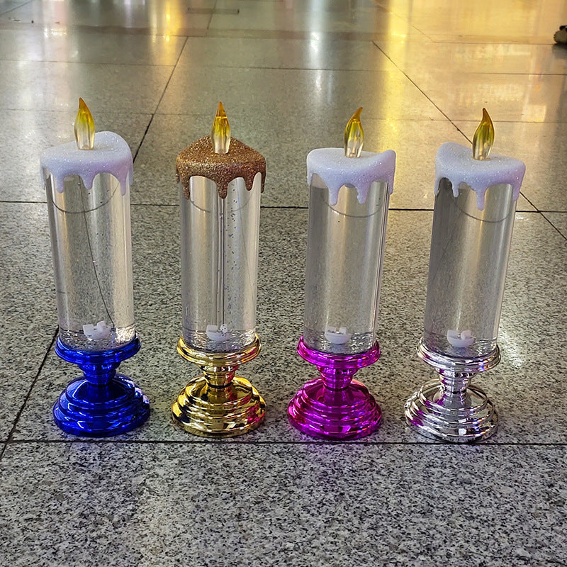Decorative Handicraft Night Light Colorful Dream Crystal Candle
