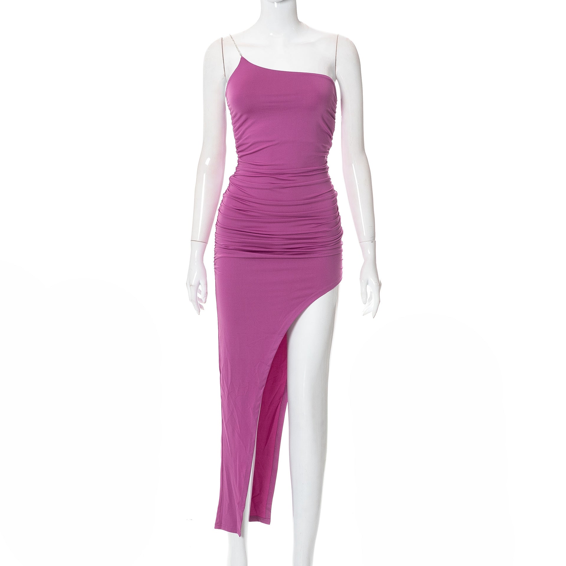 Irregular Dress With Hips And Casual European And American Style
