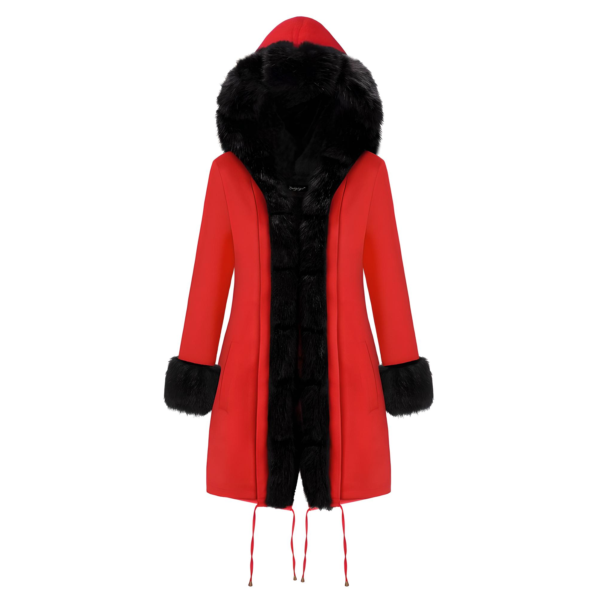 Color-Blocked Arctic Fur Parka – 25 Edition