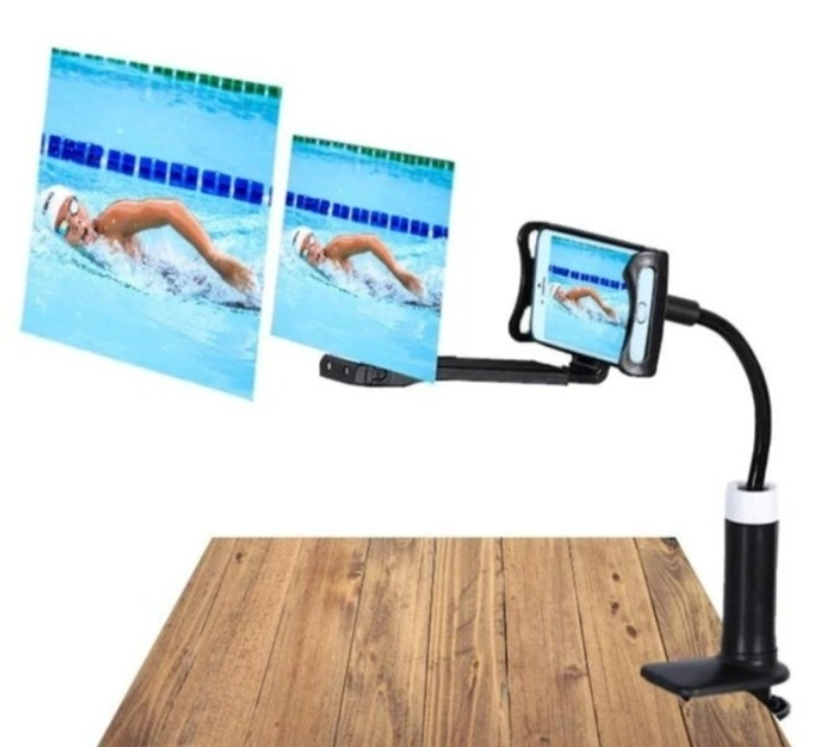 12" Mobile Phone HD Projection 3D Magnifier na may Stand 