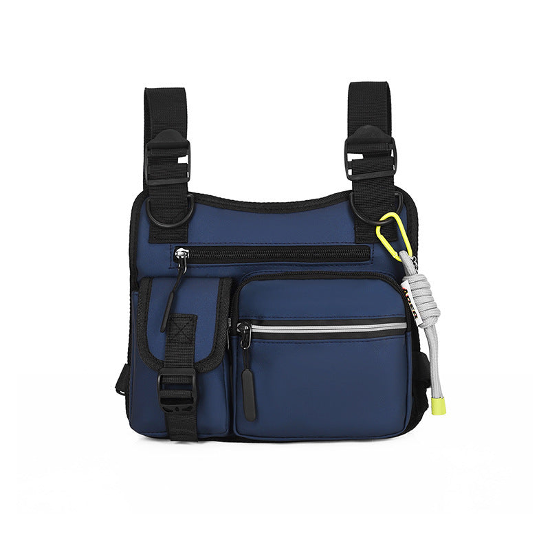 Men's Chest Vest Bag Solid Oxford Cloth Reflective Pouch
