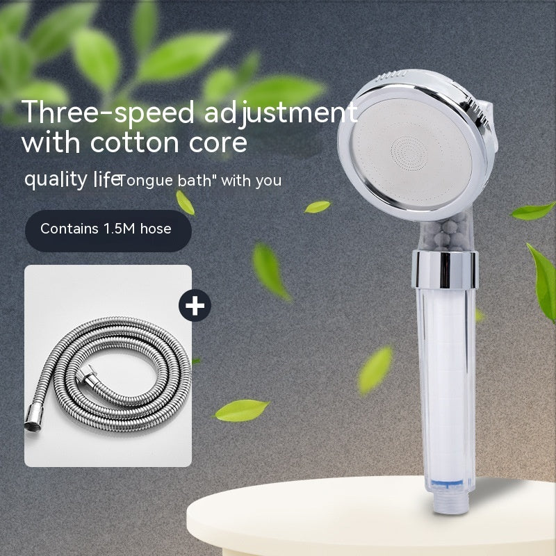3-Speed Anion Supercharged Filtering Shower Head Nozzle