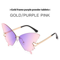 Gold Frame Purple Pink Lens