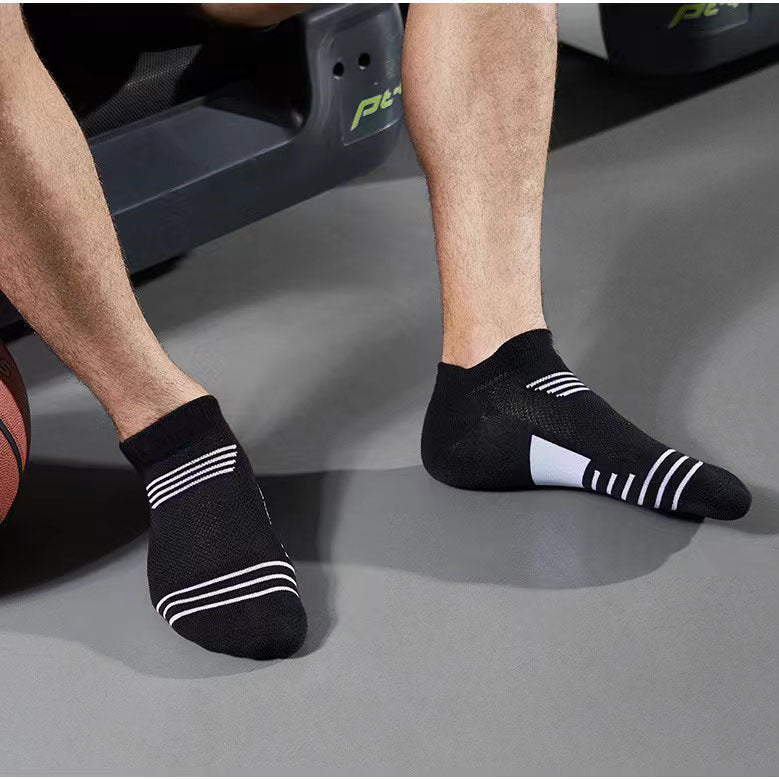 Quick-Dry Sports Socks – Mid-Calf & Short Polyester Cotton