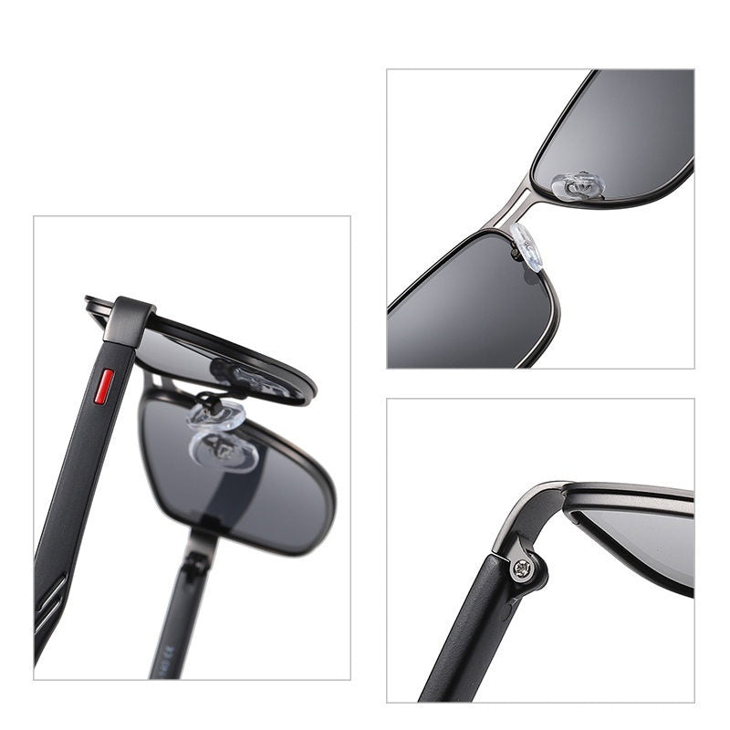 Men’s Matte Blue Sunglasses – Outdoor & Driving UV Protection
