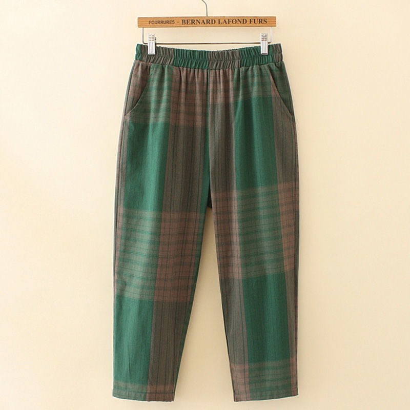 Plaid Two-Piece Set – Versatile Top and All-Match Slacks for Effortless Style